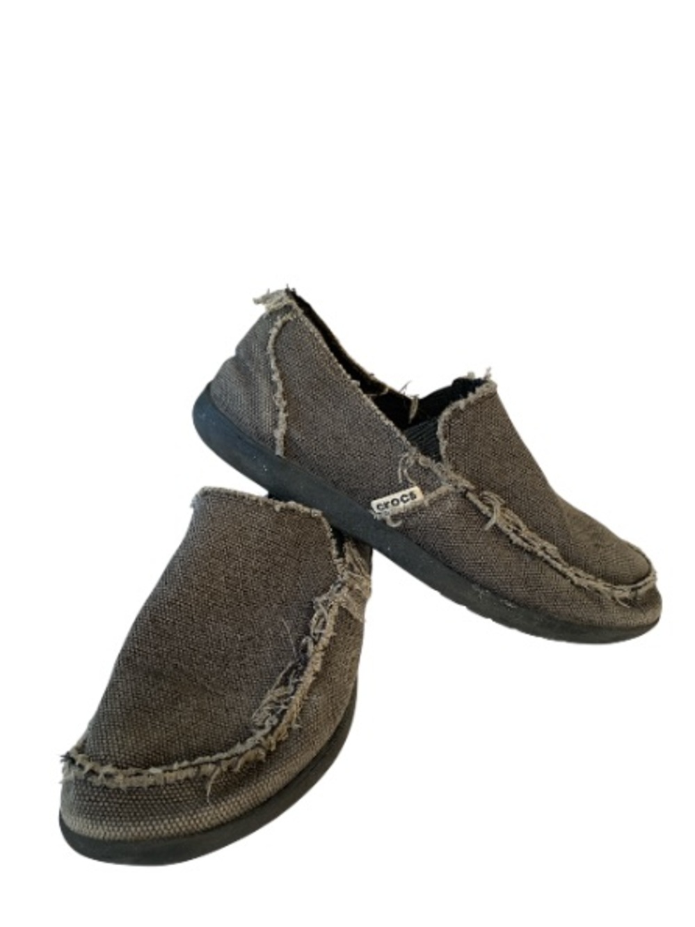 CROCS Men’s Santa Cruz Slip-On Loafers - Charcoal Grey - Size 8